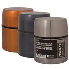 Geo Stainless Steel Vacuum Flasks, Orange/Black/Silver, 3 Pack-Stainless steel vacuum flask