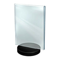 Azar Displays Round Base Vertical Sign Holder, 10 Pack (108714)-Sign Holder