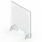 Mark Maker Acrylic Sneeze Guard - 18" x 23.75" - Design #0-Available with acrylic feet to easily stand on countertops for portability and quick installation with no tools required.