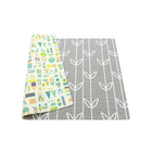 Baby Care Playmat, Sea Petals Grey, Medium-Stimulating educational design on one side and contemporary sea petals design in grey shade on the other side makes it apt for both kids and adults