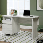 Sauder 52"W Porto Palma Desk - Haze Acacia-Storage drawer features metal runners and safety stops.