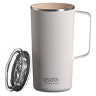 ASOBU Puramic Tower Mug - 20 oz - White-Double wall vacuum insulated 
