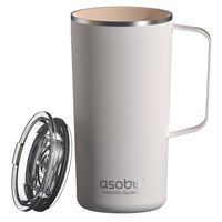 ASOBU Puramic Tower Mug - 20 oz - White-Double wall vacuum insulated 