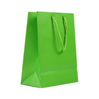 Jam Paper Gift Bags with Rope Handles - Medium - 8" x 10" x 4" - Lime Green Matte - 3 Pack-Color: Lime Green Matte