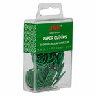 JAM Paper Colored Circular Paper Clips - Green - 2 Packs of 50-Quantity: 50 per box; 2 Boxes