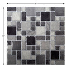 CTG Brands Square Wall Tile, 10" x 10", Grey, 6 Pack-Easy DIY: simply peel off the backing and stick the self-adhesive backsplash tiles onto the desired spot without extra glue, no grout, no mess and no special tools or experience required