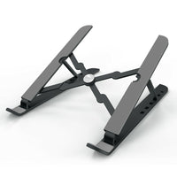 JCPal Xstand Portable Adjustable Compact Ergonomic Laptop Raiser Stand - Black-Lightweight metal black
