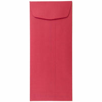 JAM Paper #11 Policy Business Coloured Envelopes - 4.5" x 10.375" - Red Recycled - 50 Pack-Colour: Red Envelopes