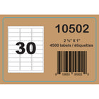 Labelcraft Products  - Étiquettes Zéro Déchet - 2,63" x 1"  - 4500 Étiquettes-30 étiquettes par feuille, 150 feuilles