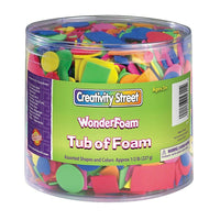 Pacon Wonderfoam Shapes Tub, 1/2 Pound, 3000 Pack (CK-4311)-Sold by weight, piece count may vary