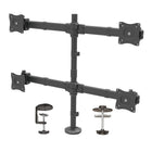 StarTech Desk-Mount Quad-Monitor Arm, Articulating, Heavy Duty Steel (ARMQUAD)-Mount four monitors (2x2) off of your desk or table surface to free up space