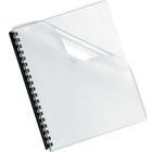 Fellowes Crystals Clear Binding Oversized Covers 8-3/4" x 11-1/4" - 100 Pack-Oversized 8-3/4" x 11-1/4" size with rounded corners