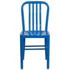 Flash Furniture Blue Metal Indoor-Outdoor Chair-Industrial Style Modern Chair