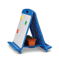 Copernicus Tabletop Easel, Blue-The two magnetic dry erase boards and detachable pocket chart enhances language development and child creativity.