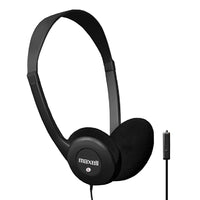 Maxell Sing Headphone with mic - Black-Lightweight, open air design