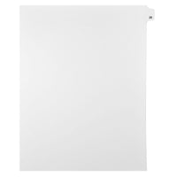 Mark Maker Legal Exhibit Index Tab White Single Tabs, 1/25th Cut, Letter Size, No Holes, Number 26, 25 Pack-White Single Tabs, 1/25th Cut