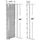 Azar Displays 44" x 13.75" Pegboard Powerwing Display, Clear (700352-CLR)-Clear