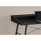 Monarch Specialties 7537 48" Computer Desk - Black/Black Metal-Finished on all sides for flexible placement anywhere in a home office