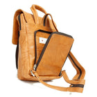 Ashlin Mariah Ladies' Purse-Knapsack with Zippered Organizer, Credit Card Pockets, British Tan-Finished Dimensions (in): 8.3" x 11.4" x 2.4"