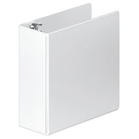 Wilson Jones Customizer ENVI Professional Single Touch 4" 3-Ring D-Ring Binder - White-Open and close rings with a single touch, no more pinched fingers