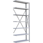 Metalware RK336 Boltless Shelving Unit, 7-Shelves, 36" x 24" x 88", Light Grey-Adjustable shelving system that provides high strength, yet economical storage capacity for your needs