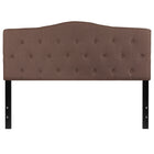 Flash Furniture Cambridge Tufted Upholstered Queen Size Headboard - Camel Fabric-Contemporary Style