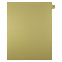 Mark Maker Legal Exhibit Index Tab Buff Single Tabs, 1/15th Cut, Letter Size, No Holes, Number 46, 25 Pack-Buff Single Tabs, 1/15th Cut
