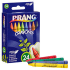 Prang Crayons - Standard Size - 24 Assorted Colours - 24 Pack-Crayons made with intense pigments provides bright colours and smooth laydown