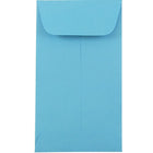 JAM Paper #5.5 Coin Envelopes, 3 1/8 x 5 1/2, Brite Hue Blue Recycled, 100 Pack-Coin Envelopes