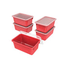 Storex Plastic Cubby Bin - Yellow (62410U05C)-Yellow plastic