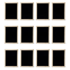 Time 4 Crafts Natural Finish Wooden Chalkboards - Beige - 12 Pack-Includes a total of 12 mini chalkboards