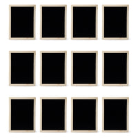 Time 4 Crafts Natural Finish Wooden Chalkboards - Beige - 12 Pack-Includes a total of 12 mini chalkboards