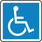 Accuform Signs Handicap Csa Safety Sign, 12" x 12", Aluminum, Pictogram-Display Type Bolt-On