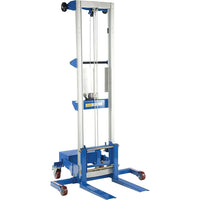 Vestil Winch-Operated Fork Lift Stacker, Counterbalance Design, 143" Raised Height (A-LIFT-CB-EHP)-Lifting Capacity: 350 lbs.