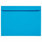 JAM Paper 9" x 12" Booklet Catalog Coloured Envelopes - Blue Recycled - 100 Pack-Blue Envelope