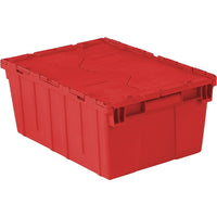 Orbis FlipakTM Polyethylene Plastic (PE) Distribution Containers, 21.8" x 15.2",5.1Lb, Red, 2 Pack-High density polyethylene (HDPE) construction offers maximum product protection from moisture, impact and chemicals