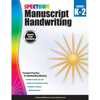eBook: Spectrum 704691-EB Spectrum Manuscript Handwriting - Grade K - 2-You will receive two emails: one confirming your entire order, and one with a "Download Software" buttonYou can download immediately or return to your email to download later