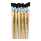 Charles Leonard Easle Brush Set with Flat Long Handle 1", 24 Pack (CHL73575)-Easel brush set