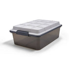 TRU RED 36.8 L Water and Dust Resistant Storage Tote with Locking Lid-Weather-resistant locking lid storage is great for organizing the home and office