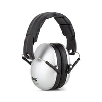 Banz Earmuffs, Silver-Comfy leather-like cover over the headband