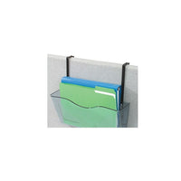 Deflecto Adjustable Metal Partition Brackets, Black, 2/Pack-Use to hang file pockets (sold separately) over cubicle partitions