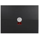 St. James Document/Certificate Holders - Silver Award Seal with Red Ribbon - Black - 5 Pack-Add ceremony, elegance and sincerity to the act of giving recognition