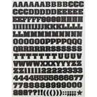 JAM Paper Self Adhesive Alphabet Letters Stickers, Black, 5 packs of 372/sheet (2132817353g)-Yellow