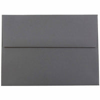 JAM Paper A6 Invitation Envelopes, 4.75 x 6.5, Dark Grey, 250 Pack (36396433H)-Gray dark base envelope