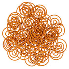 JAM Paper Circular Coloured Papercloops, Orange Round Paper Clips, 5 Packs of 50, 250 Total (21827540g)-4