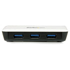 StarTech USB 3.0 to Gigabit Ethernet NIC Network Adapter with 3 Port Hub, White-Simpler connection of multiple USB devices, with increased spacing between USB ports
