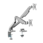 Uplite up to 32" Dual Monitor Mount with Mechanical spring Fully Adjustable Articulating Stand, Sliver (UPMM32MA)-Fits most screens 17" to 32" in size with 75x75mm or 100x100mm backside mounting holes