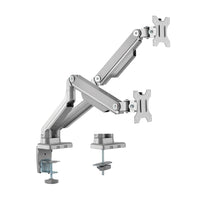 Uplite up to 32" Dual Monitor Mount with Mechanical spring Fully Adjustable Articulating Stand, Sliver (UPMM32MA)-Fits most screens 17" to 32" in size with 75x75mm or 100x100mm backside mounting holes