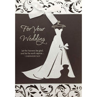 Rosedale 5-1/2" x 8" For Your Wedding Greeting Cards And Envelopes, 6 Pack (19921)-Printed on premium uncoated card stock