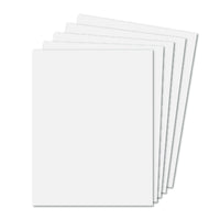 Royal Brites Heavyweight Poster Board - 14" x 18" - White - 5 Pack-Resists wrinkling and curling
